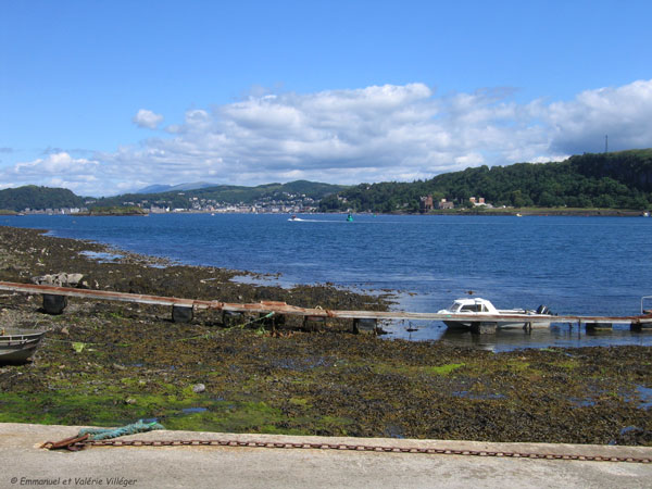 While waiting for the ferry, you can enjoy the view towards Oban.