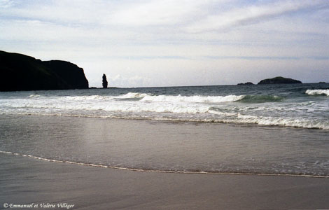 The stack of Sandwood bay, looking south