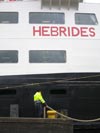 Arrivée du ferry à Tarbert (Harris).