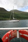 The little Kylerea Glenelg summer ferry from/for Skye, an alternative to the bridge.