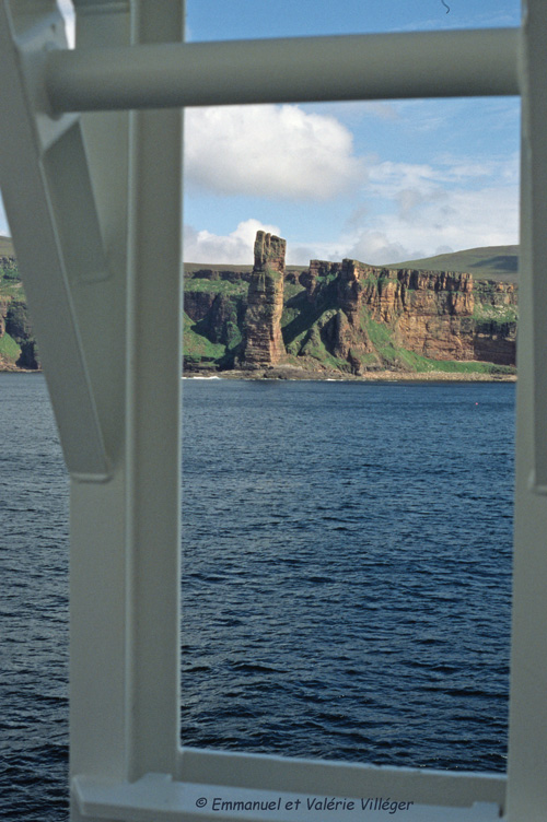 The old man of Hoy from the Scrabster Stromness ferry.