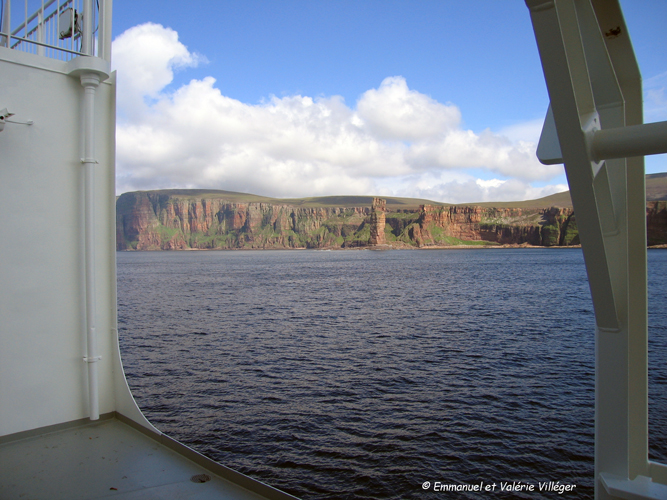 The old man of Hoy from the Scrabster Stromness ferry.