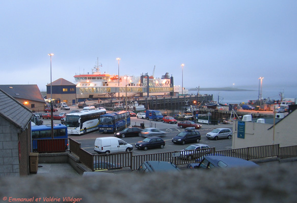 The Northern Lights ferry is spending the night in Stromness.