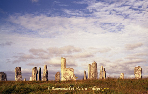 Calanais main circle of standing stones
