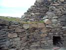Broch de Dun Carloway, détail de la double muraille, porte d'accès