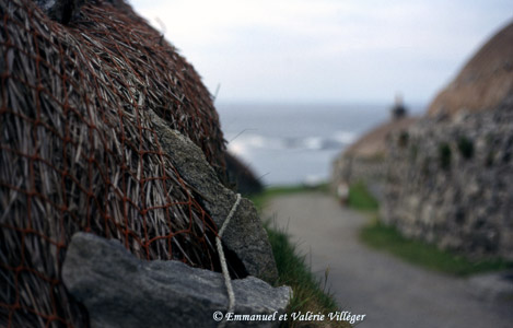 A thatched roof in Gearrannan