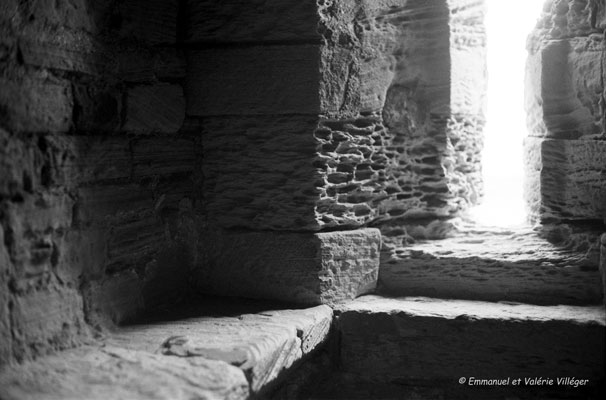 Inside Tantallon castle