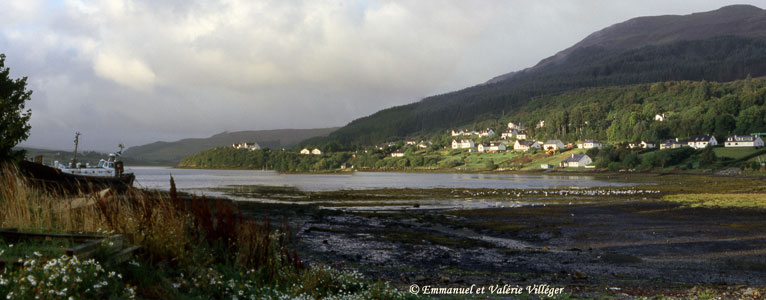 Loch and marshes behind Portree