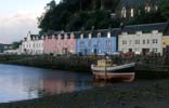 The picturesque houses of Portree's harbour