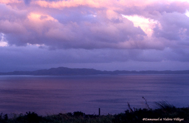 Isle of Raasay from Trotternish at dusk
