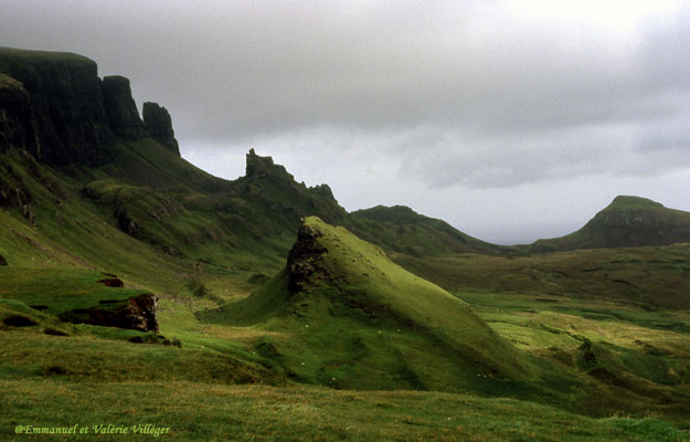 At the end of Trotternish ridge, the Quiraing